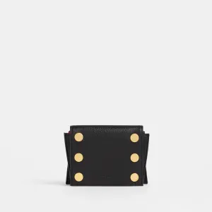 Hammitt Allen Black/Brushed Gold Red Zip Wallet