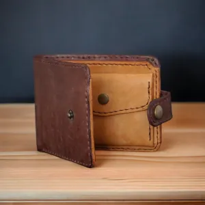 Handmade Men Bi Fold Leather Wallet