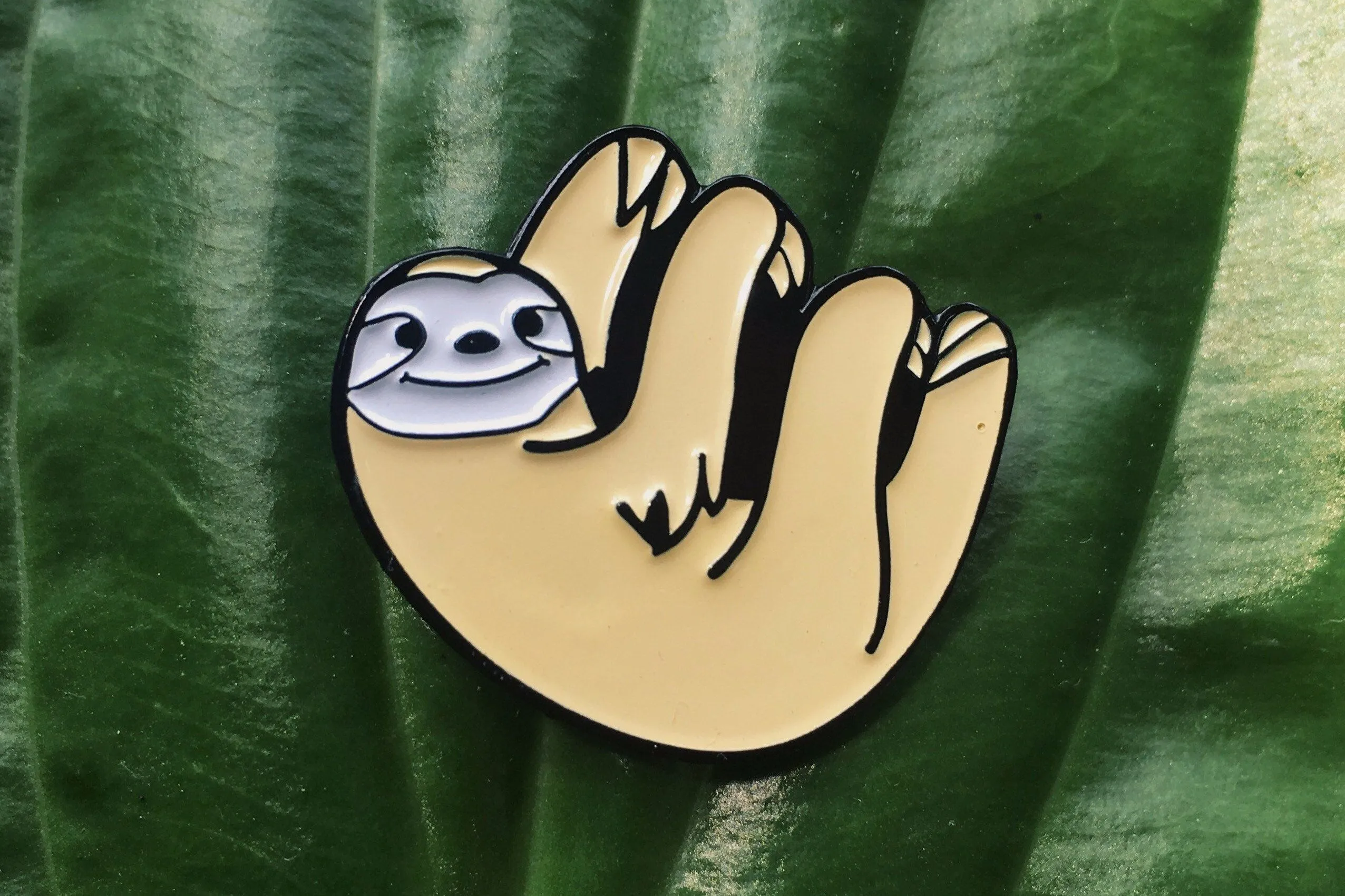Happy Sloth Enamel Pin