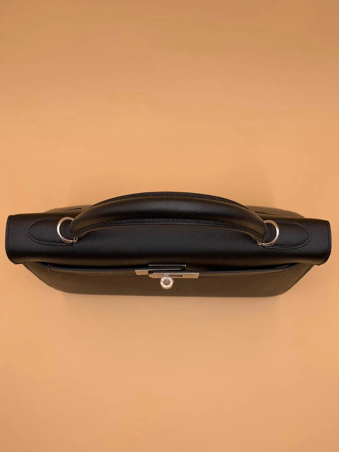 Hermes Black Epsom Kelly Sellier 32 Palladium Hardware