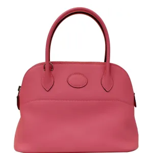 HERMES Bolide 27 Swift Calfskin Shoulder Bag Rose Azalee Pink - 20% OFF