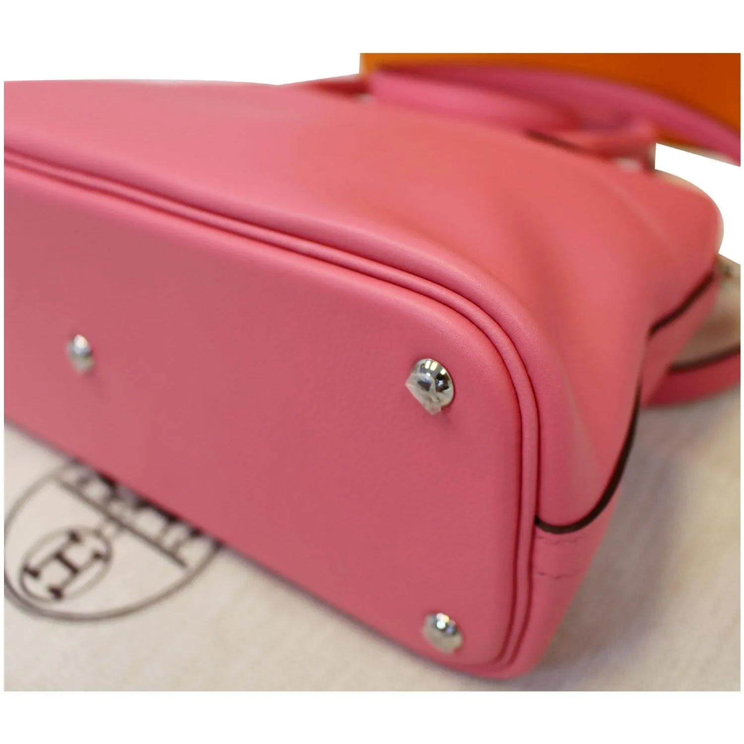 HERMES Bolide 27 Swift Calfskin Shoulder Bag Rose Azalee Pink - 20% OFF