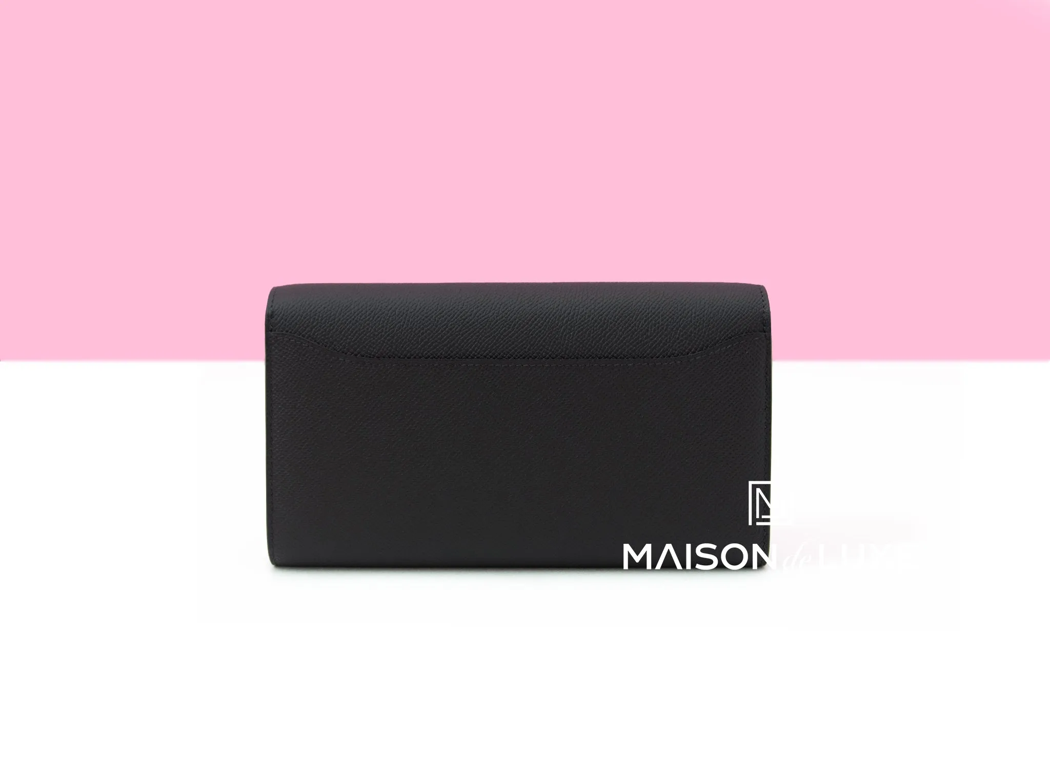 Hermes Constance To Go Wallet Black Epsom