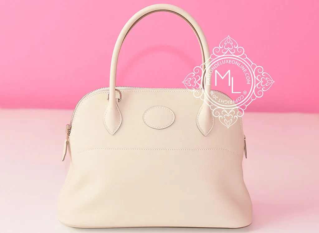Hermes Craie Off White Bolide 27 Handbag