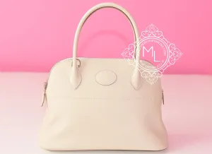 Hermes Craie Off White Bolide 27 Handbag