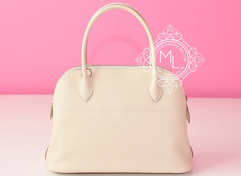 Hermes Craie Off White Bolide 27 Handbag