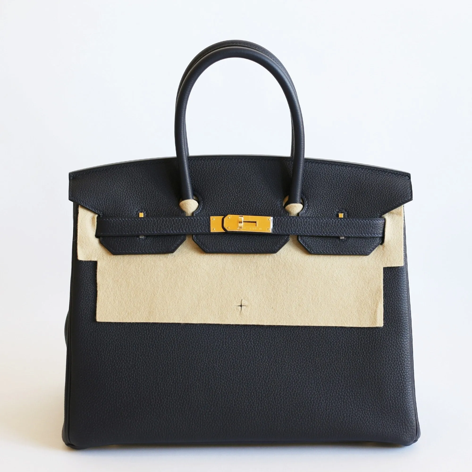 Hermes | Gold & Togo Leather Birkin in Blue Nuit | 35cm