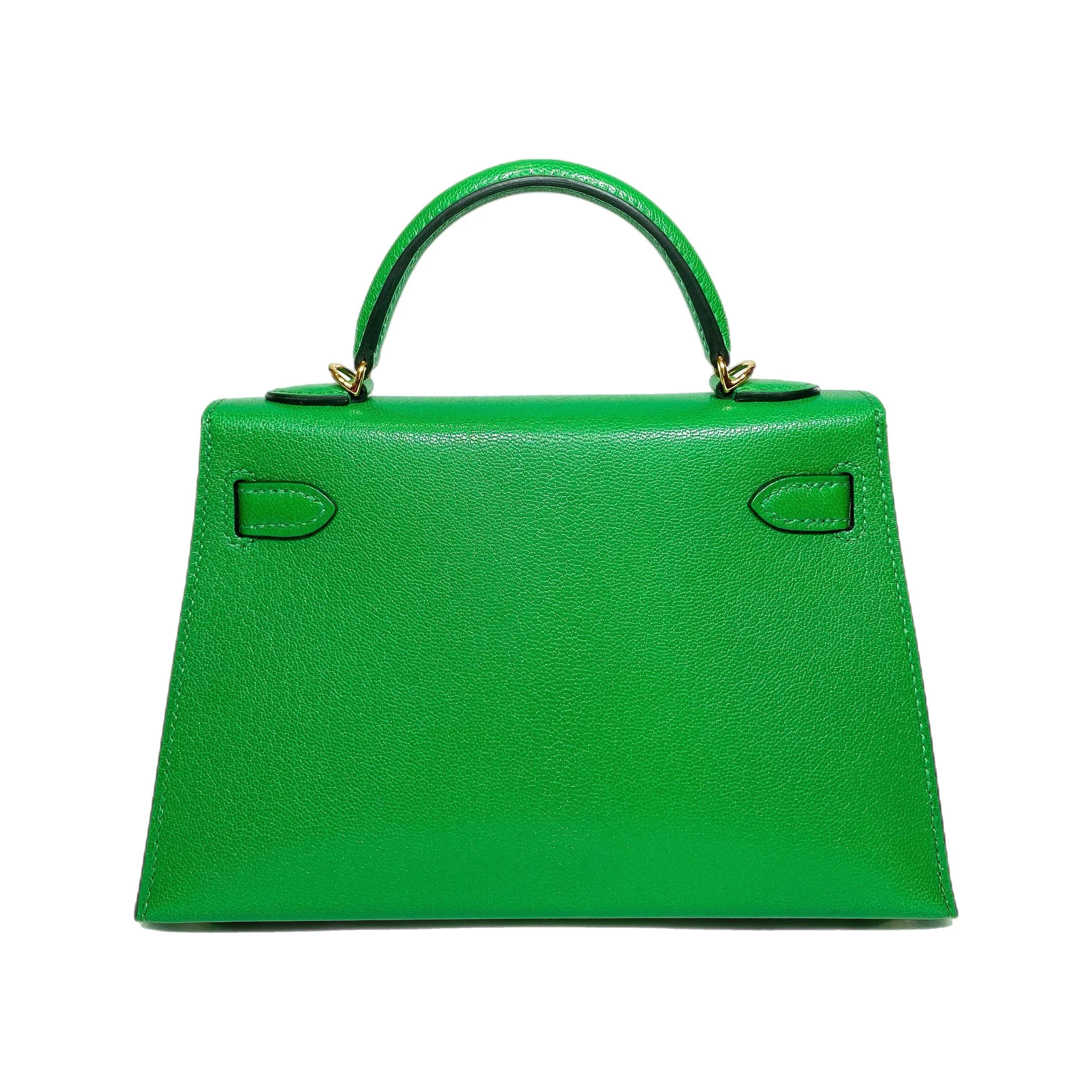 Hermes Mini Kelly 20 Bamboo Chevre Gold Hardware