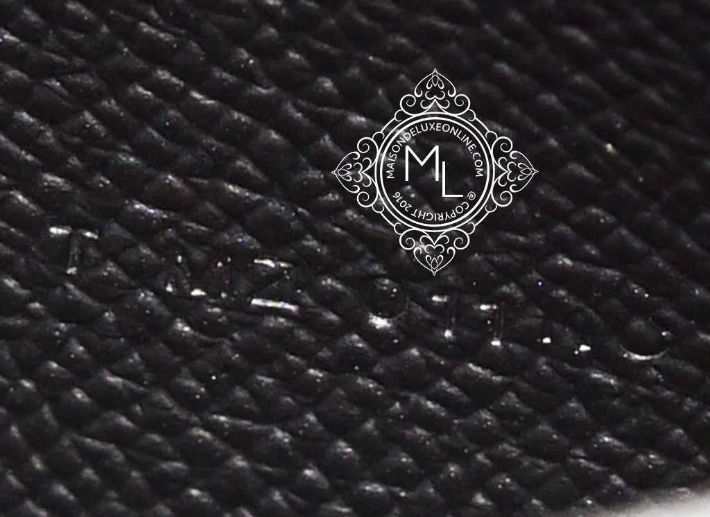 Hermes Noir Black Epsom Bearn Long Wallet Clutch