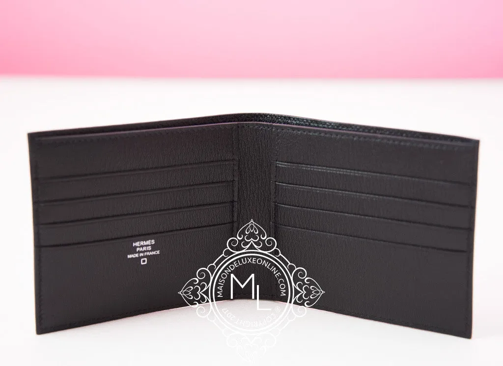 Hermes Noir Black MC² Copernic Crocodile Wallet