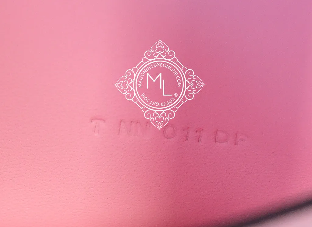 Hermes Rose Sakura Bougainvillea Lizard Pink Bearn Long Wallet