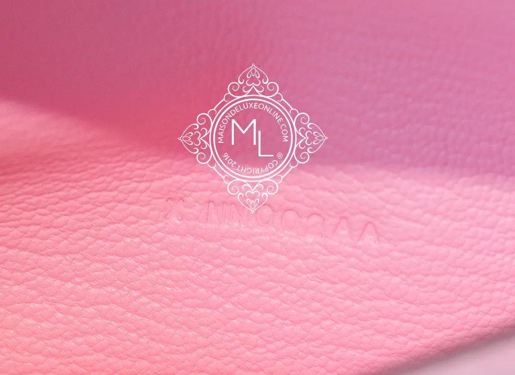 Hermes Rose Sakura Trifold Pink Chevre Bearn Long Wallet