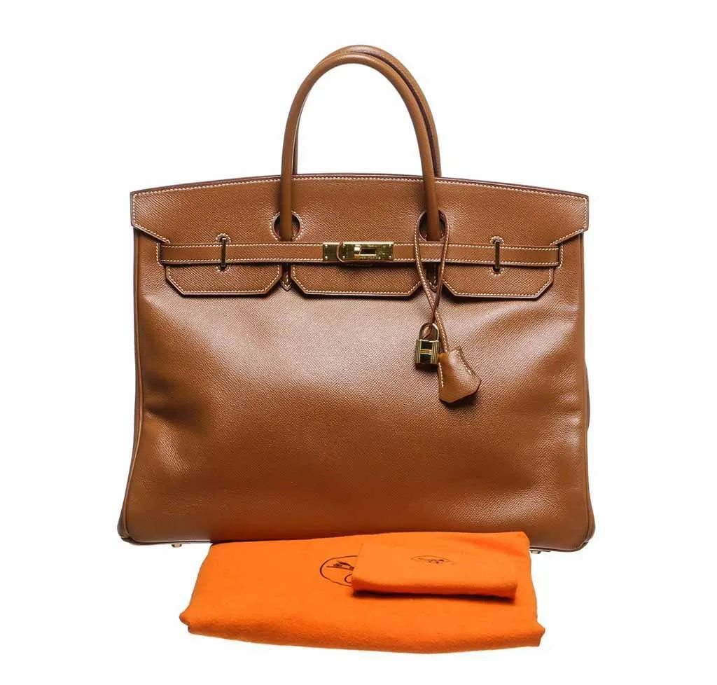 Hermès Birkin 40 Gold Epsom Bag GHW