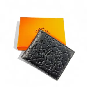 Hermès Black Leather Wallet 🧡🐎