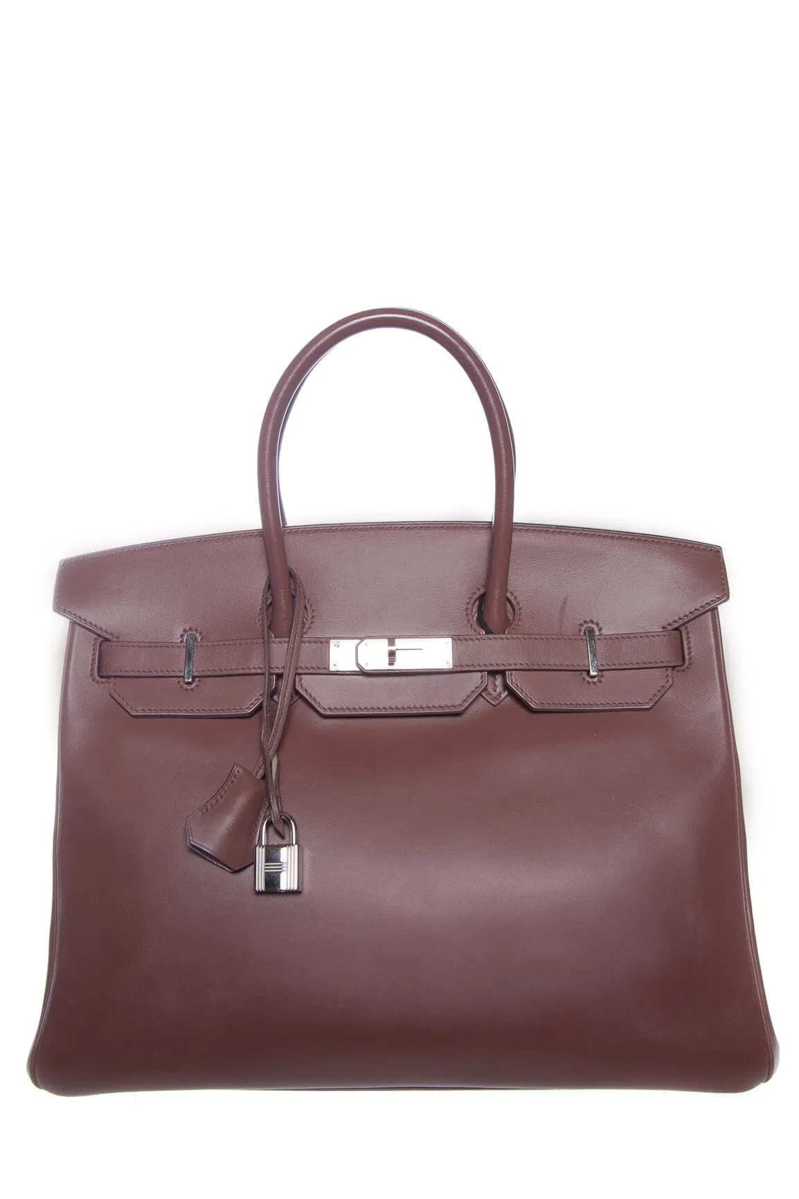 Hermès Brown 35cm Box Calf Birkin Handbag