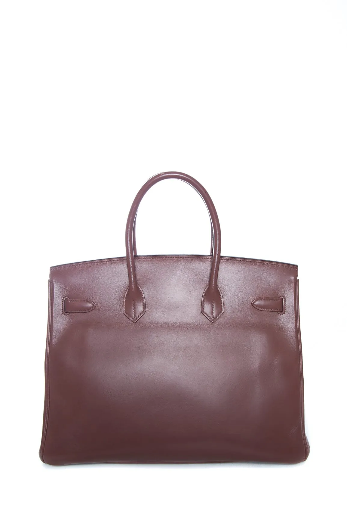 Hermès Brown 35cm Box Calf Birkin Handbag