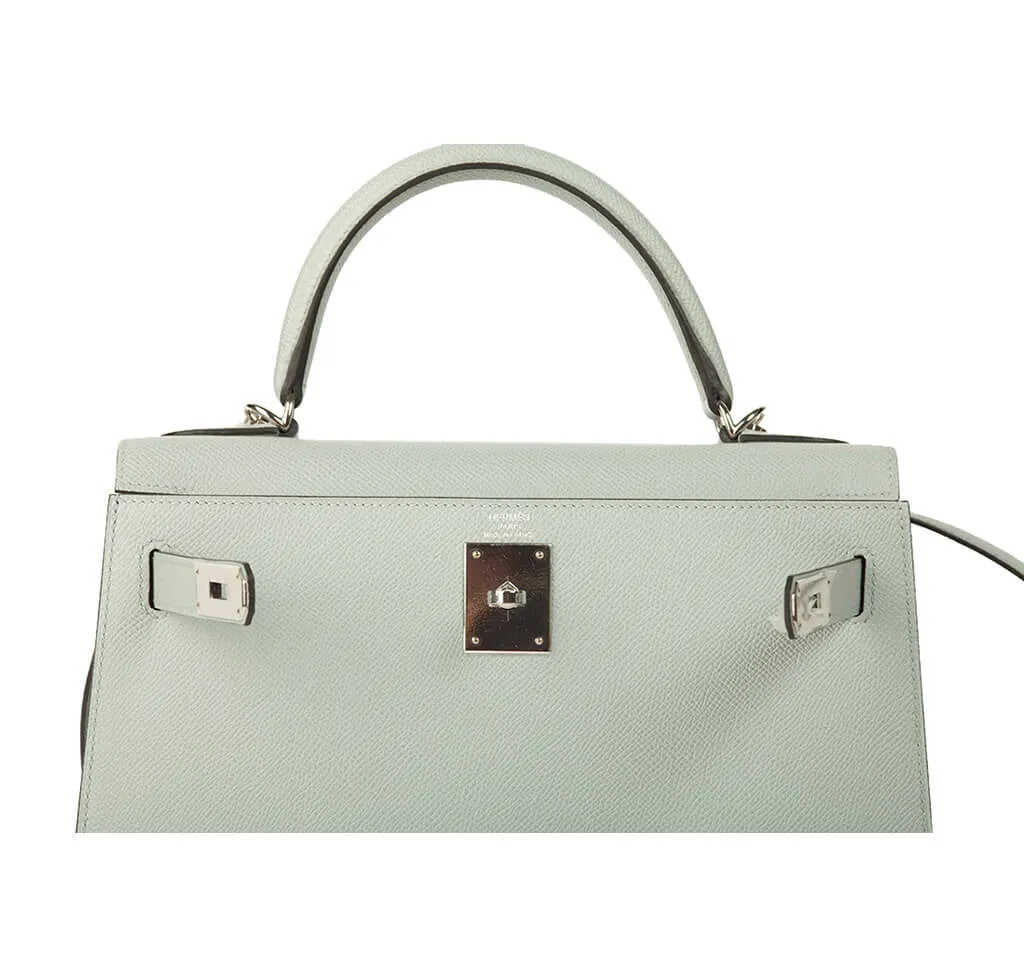 Hermès Epsom Kelly 28 Bleu Glacier Bag