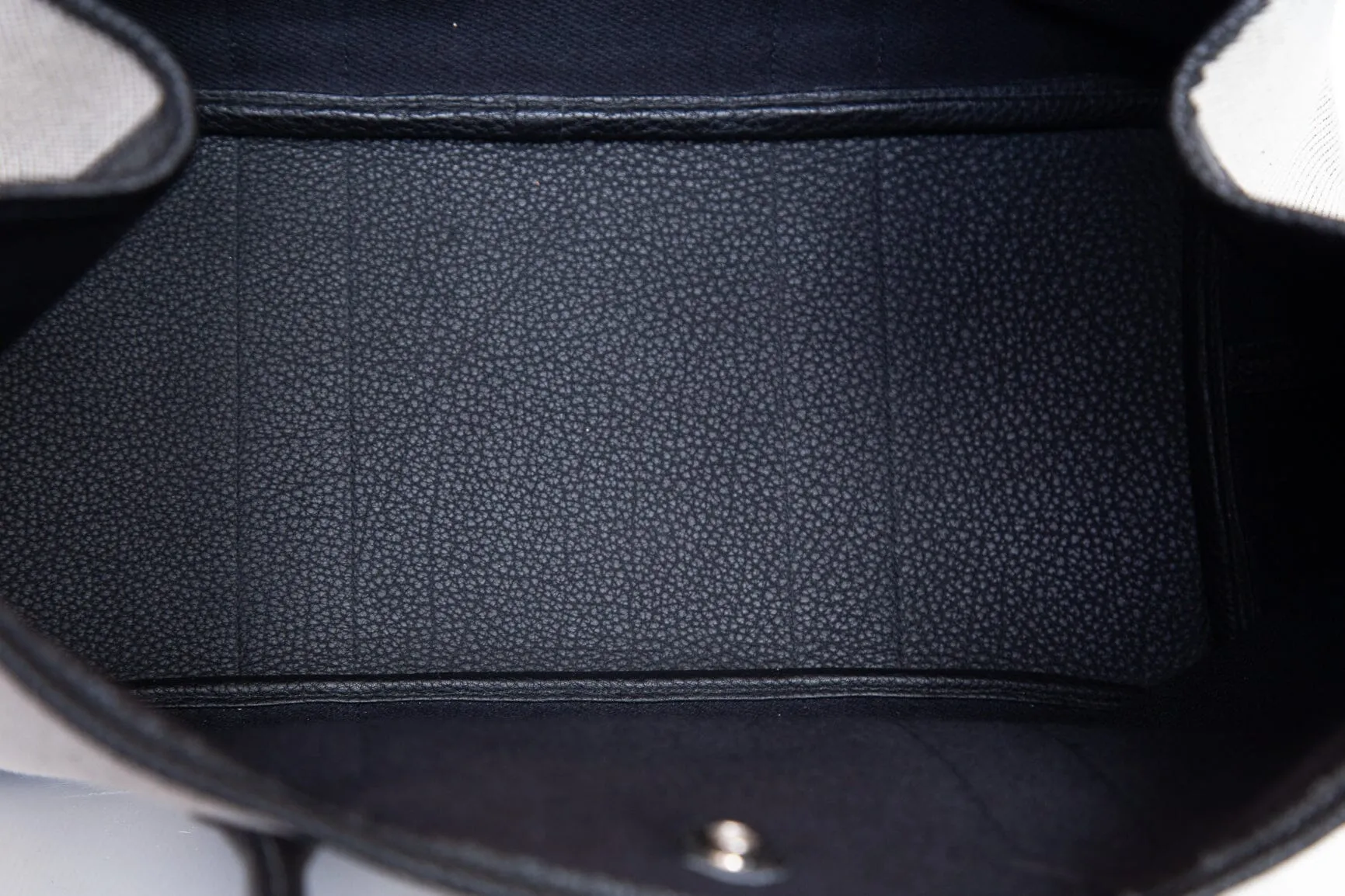 Hermès Natural & Black Leather PM Garden Party Tote