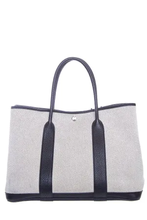Hermès Natural & Black Leather PM Garden Party Tote
