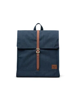 Herschel City Backpack | Mid-Volume - Indigo Denim Crosshatch