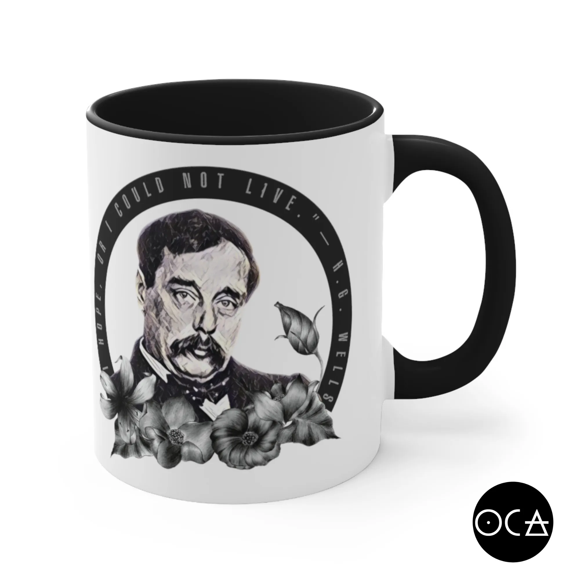 H.G. Wells Mug (Doublesided/2 Color Options)