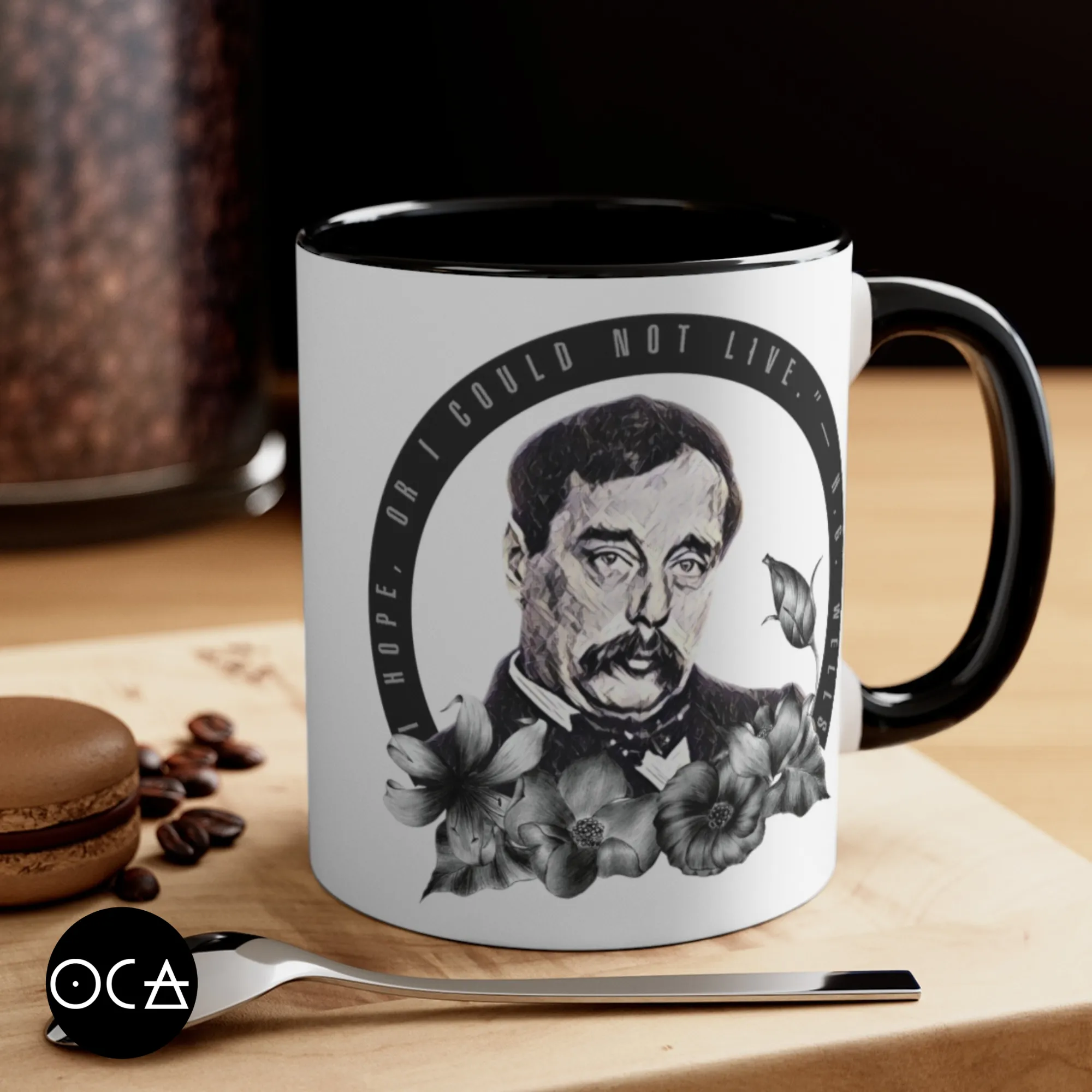 H.G. Wells Mug (Doublesided/2 Color Options)