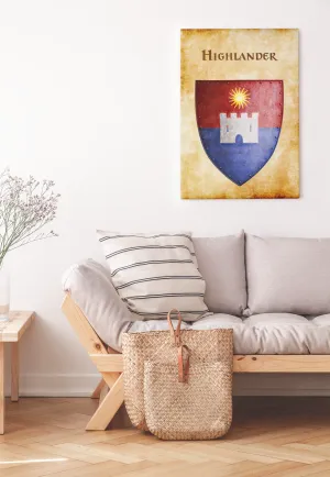 Highlander Heraldry of Greyhawk Anna Meyer Cartography Canvas Art Print