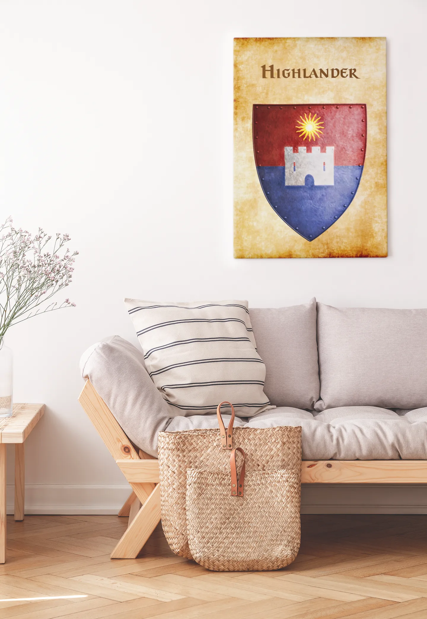 Highlander Heraldry of Greyhawk Anna Meyer Cartography Canvas Art Print