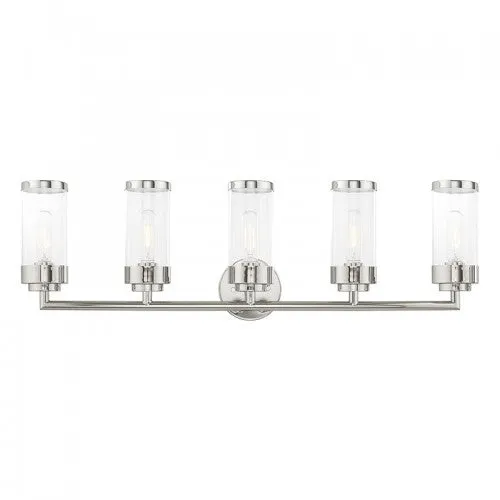 Hillcrest 5 Lt Polished Chrome Bath Vanity