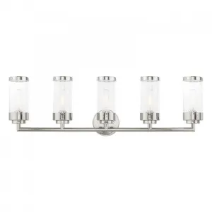 Hillcrest 5 Lt Polished Chrome Bath Vanity
