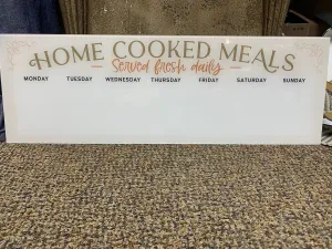 Home Cooked Meals Sign
