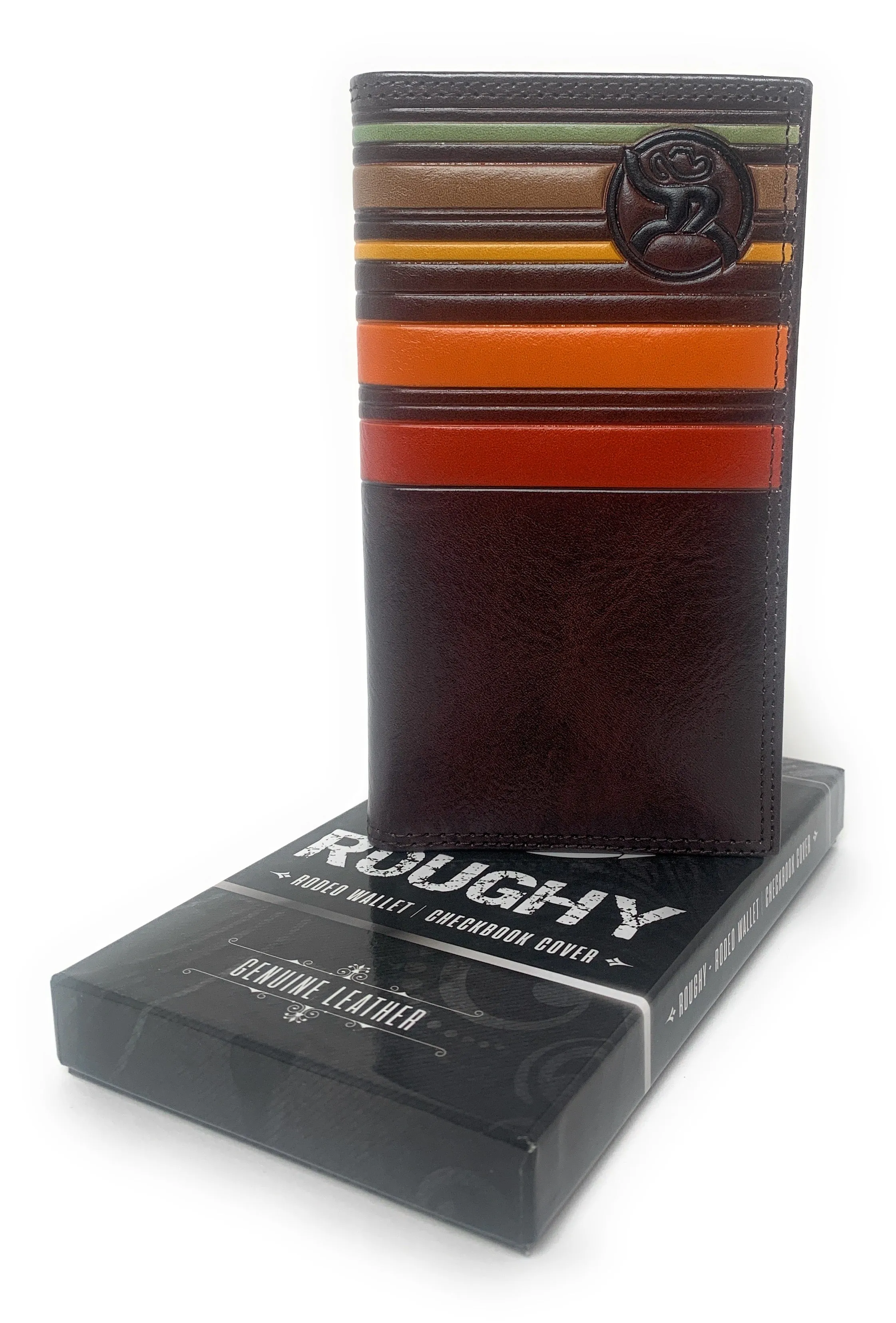 Hooey Roughy Signature Rodeo Wallet Sunset Stripe