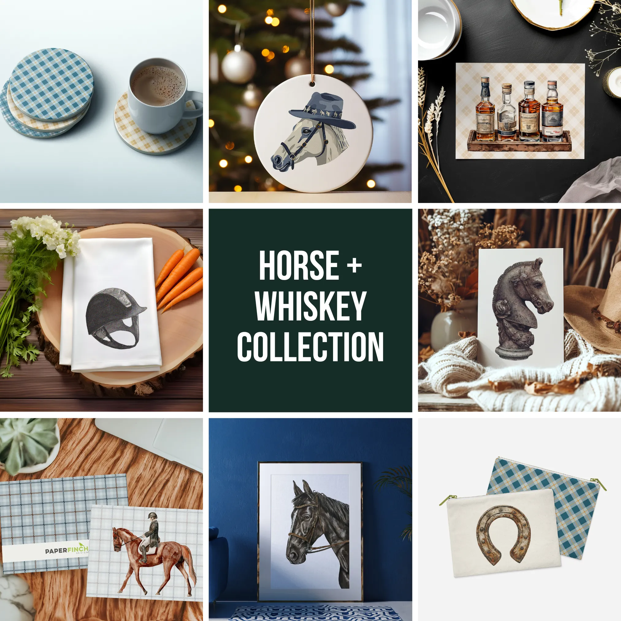 Horse Pouch - Chic Black Equestrian Helmet Accessory Pouch, Ideal for Organizing, Perfect Gift for Riders & Horse Lovers | Horse   Whiskey Collection