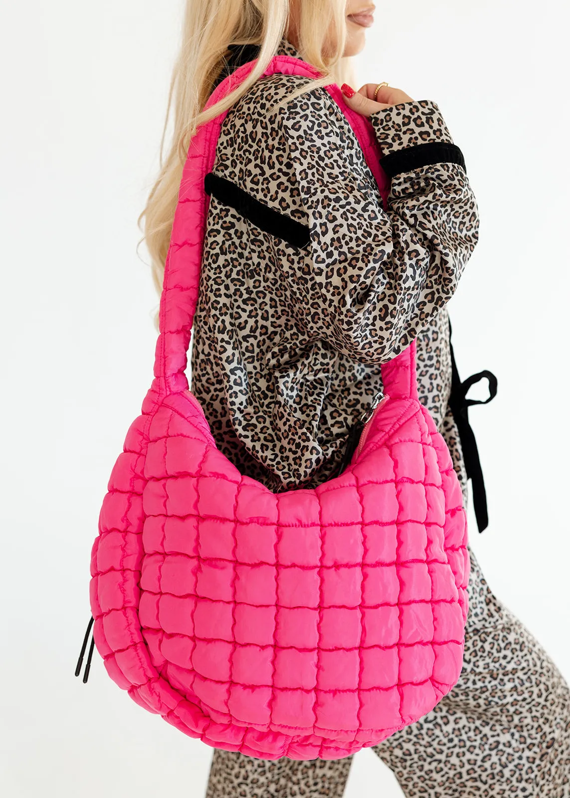 Hot Pink Puff Shoulder Bag