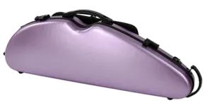 HQ Polycarbon Violin Case HalfMoon 4/4 - Brushed Mauve