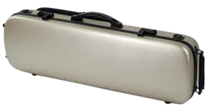 HQ Polycarbon Violin Case Oblong 4/4 - Brushed Champagne