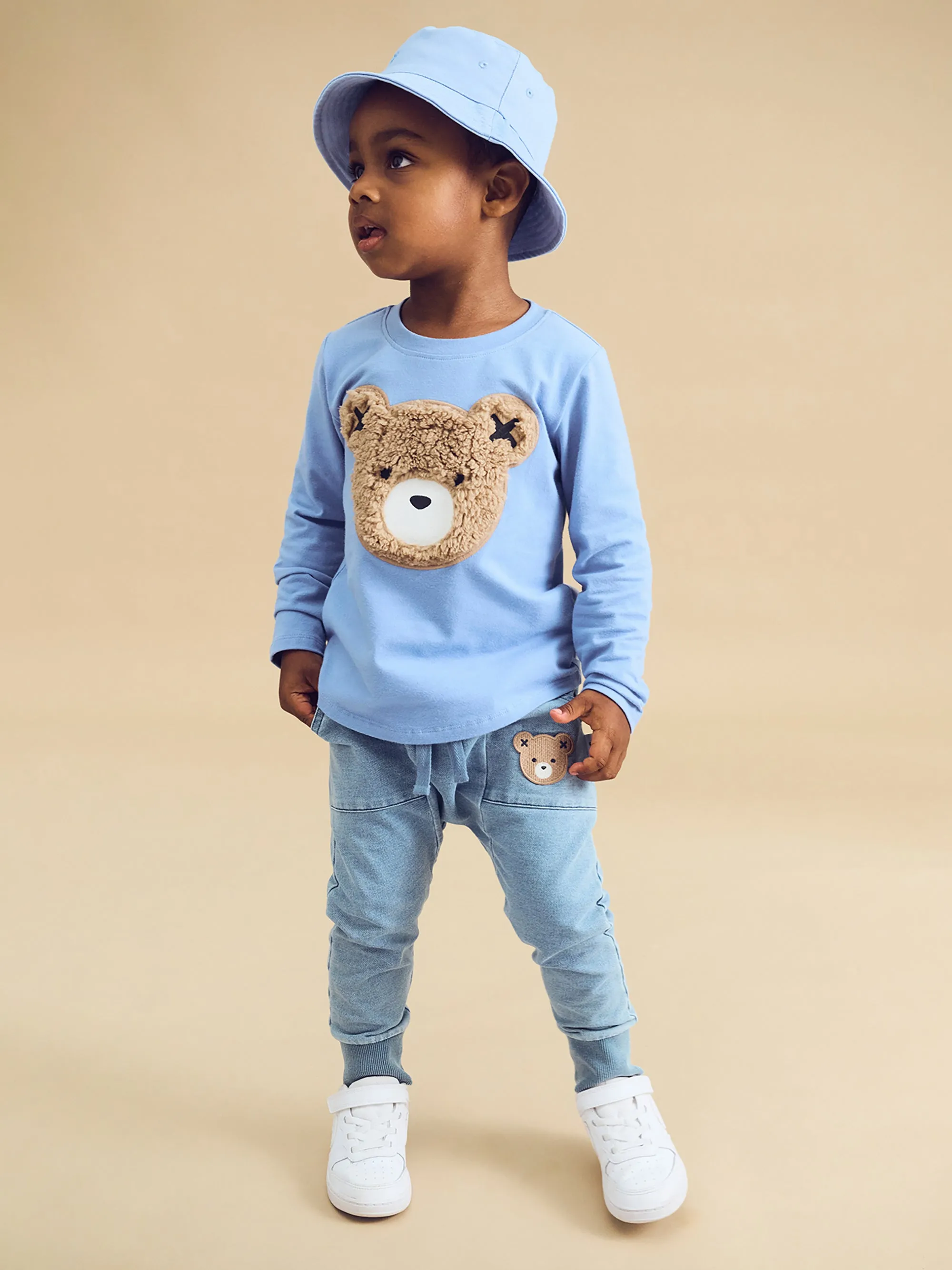 Huxbaby Furry Hux Top Cornflower