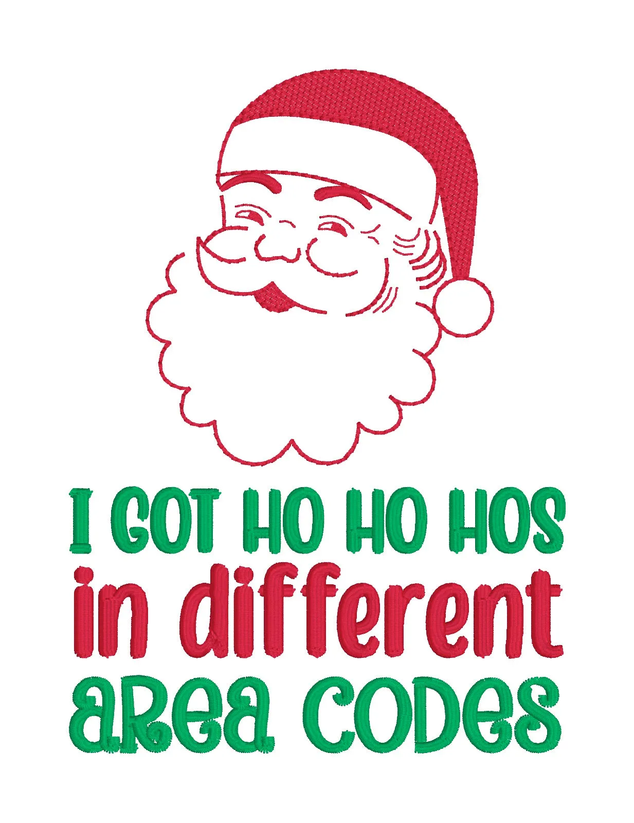 I Got Ho Ho Hos machine embroidery design (4 sizes included) DIGITAL DOWNLOAD