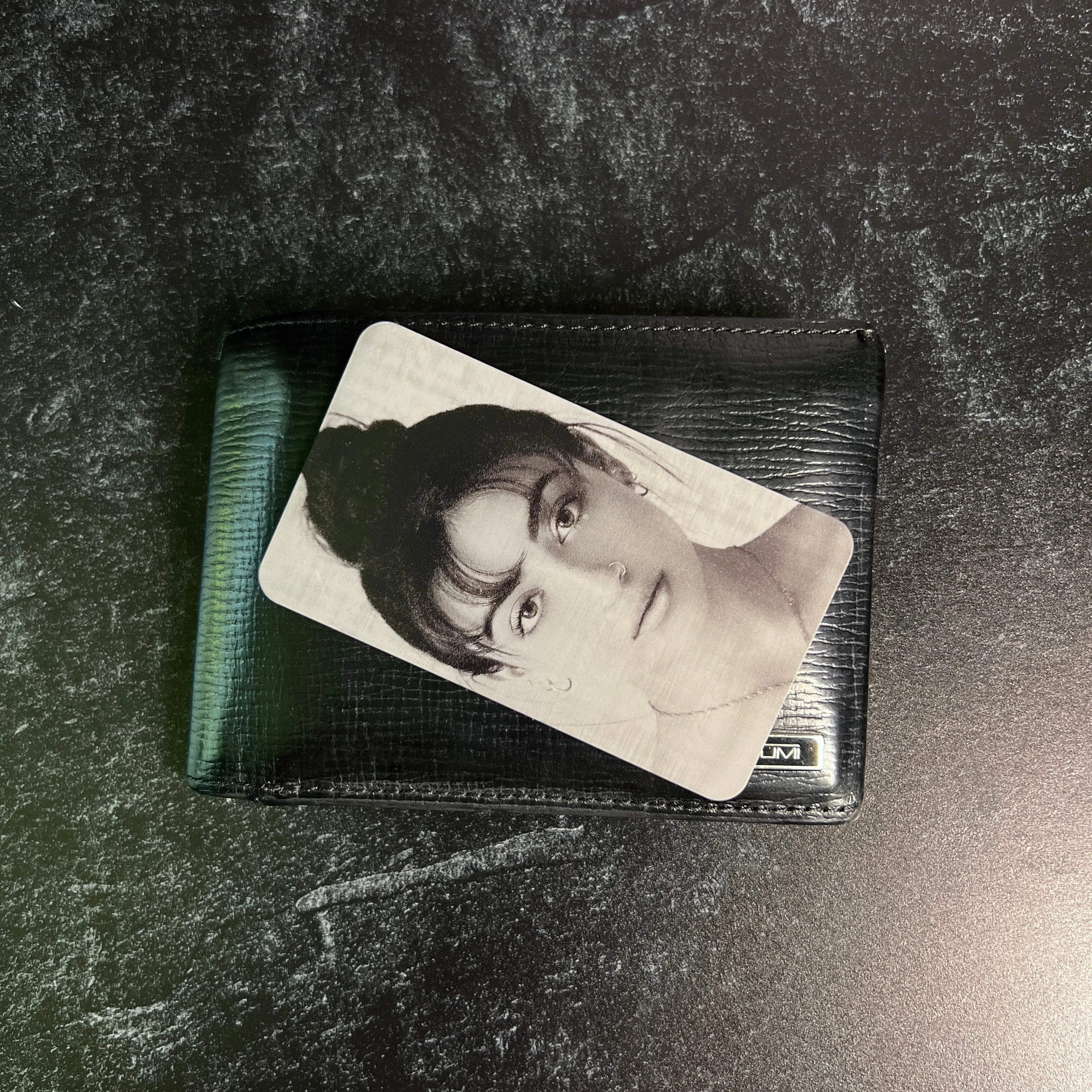 I Love You Most" Metal Engraved Wallet Card – Personalized with Photo Option