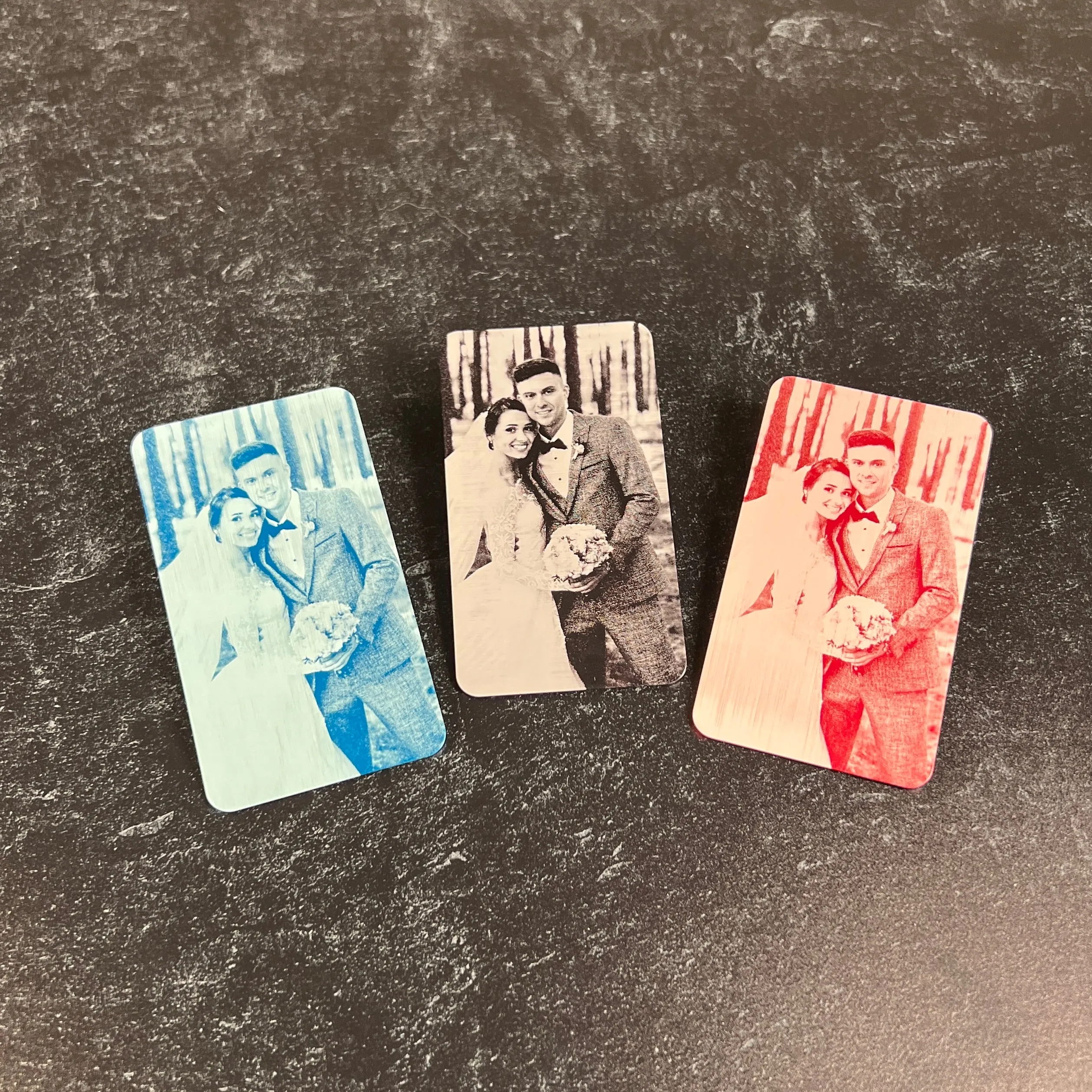 I Love You Most" Metal Engraved Wallet Card – Personalized with Photo Option