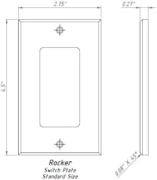 Italian Calacatta Gold Marble Switch Plate Cover, Polished (SINGLE ROCKER)