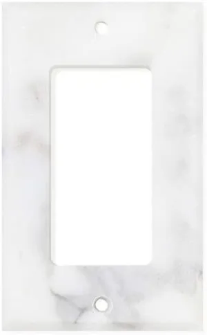 Italian Calacatta Gold Marble Switch Plate Cover, Polished (SINGLE ROCKER)