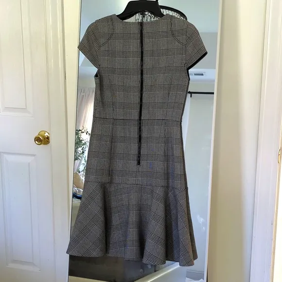 J.Crew Plaid Ruffle Hem Dress