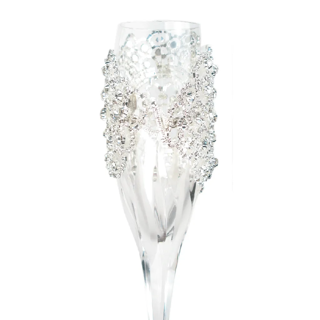 Jeweled Nouveau Bouquet Cuff Bracelet