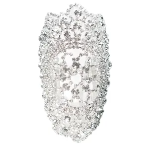 Jeweled Nouveau Bouquet Cuff Bracelet