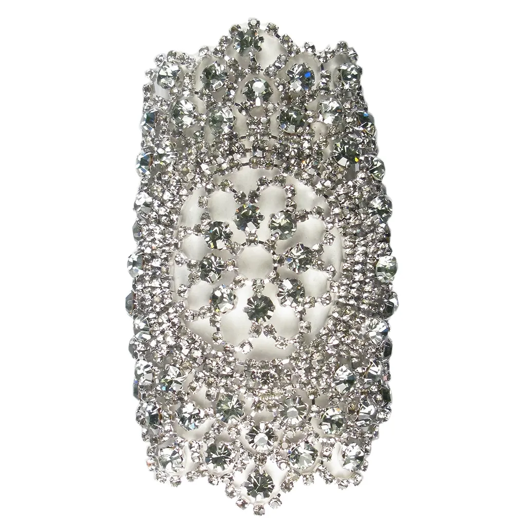 Jeweled Nouveau Bouquet Cuff Bracelet