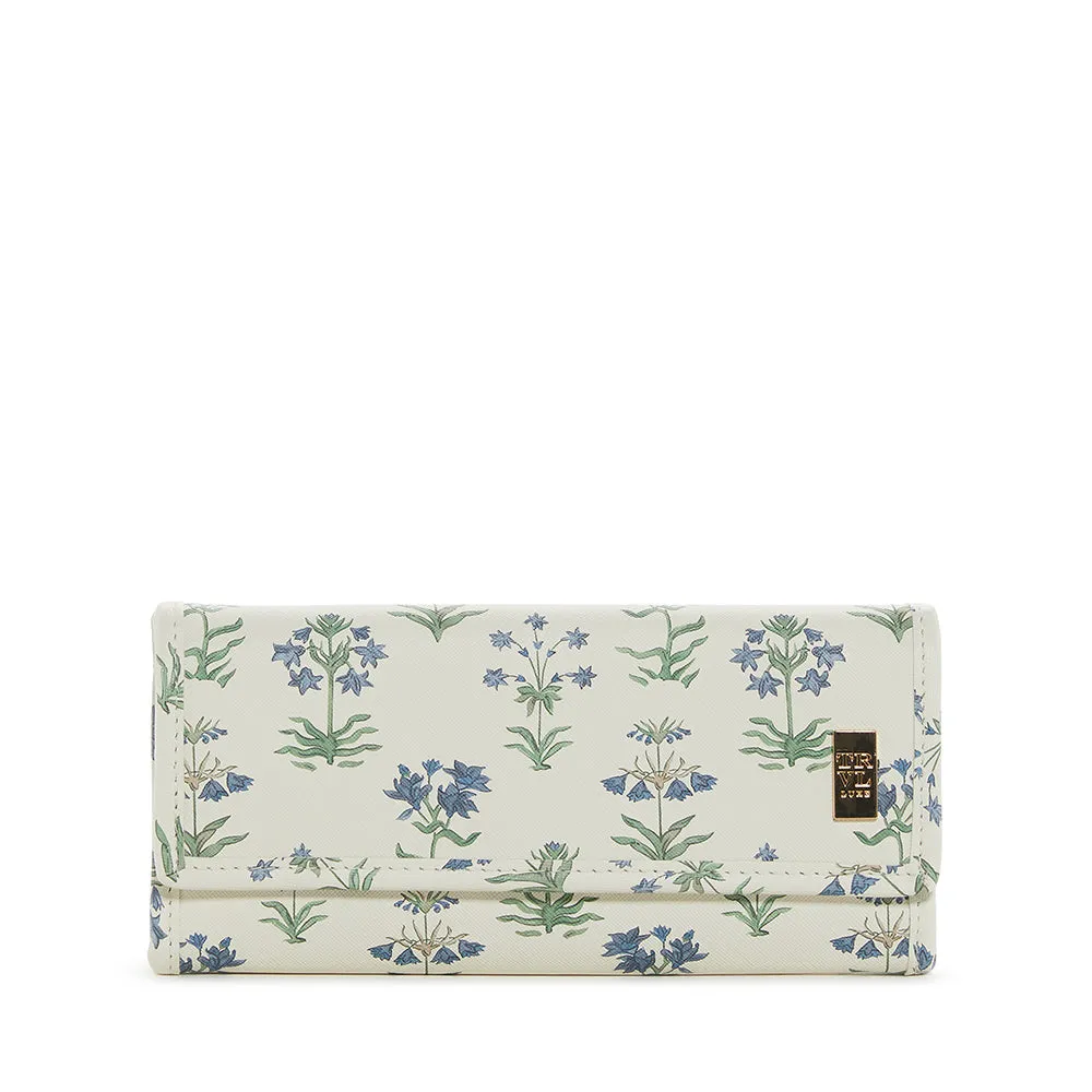 Jewelry Wallet - Provence With Green Pinstripe Liner