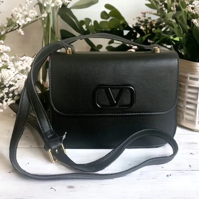 JG Black V Handbag