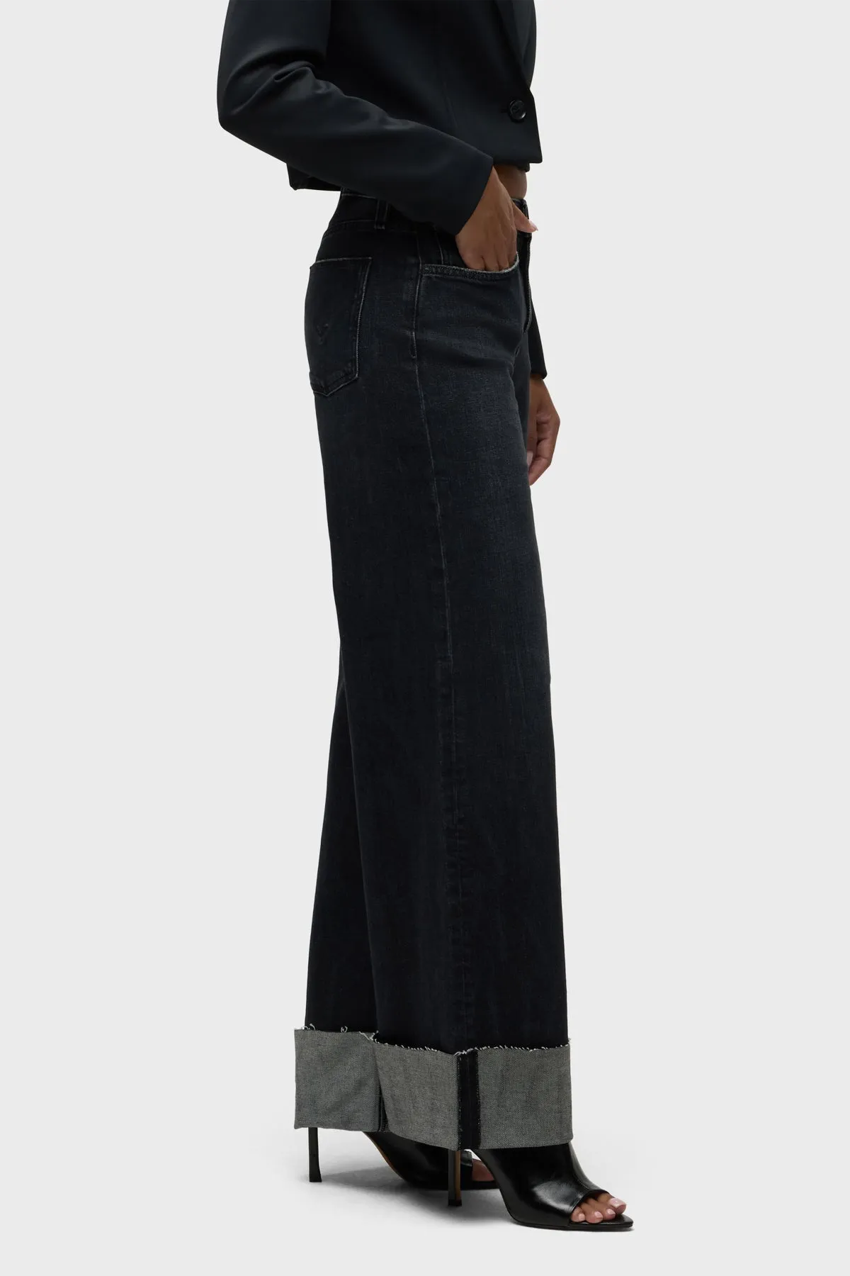 Jodie High-Rise Wide Leg Jean w/ Cuff