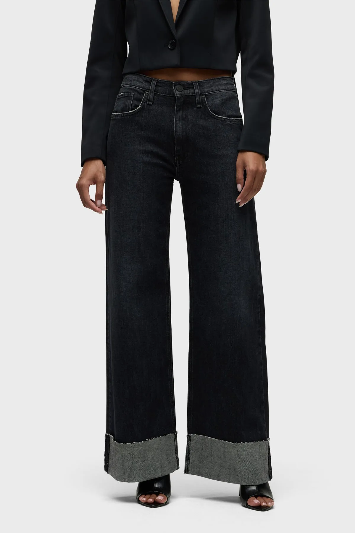 Jodie High-Rise Wide Leg Jean w/ Cuff